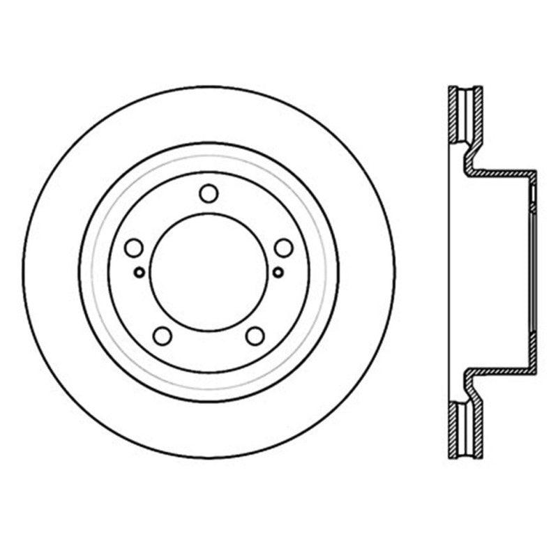 StopTech 07-09 Toyota Tundra / 08-09 Toyota Sequoia Front Left Slotted & Drilled Rotor - Corvette Realm