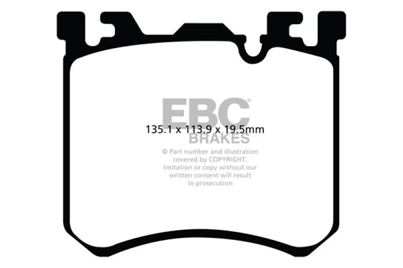 EBC 10-13 BMW X5M 4.4 Twin Turbo Redstuff Front Brake Pads - Corvette Realm