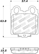 Load image into Gallery viewer, StopTech Performance 98-05 Lexus GS 300/350/400/430/450H / 00-05 IS250/300/350 Rear Brake Pads - Corvette Realm