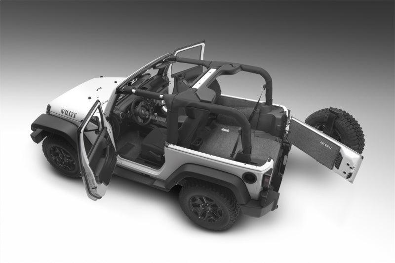 BedRug 07-10 Jeep JK 2Dr Rear 5pc Cargo Kit (Incl Tailgate & Tub Liner) - Corvette Realm