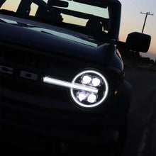 Load image into Gallery viewer, AlphaRex 21-23 Ford Bronco NOVA LED Projector Headlights Black - Corvette Realm