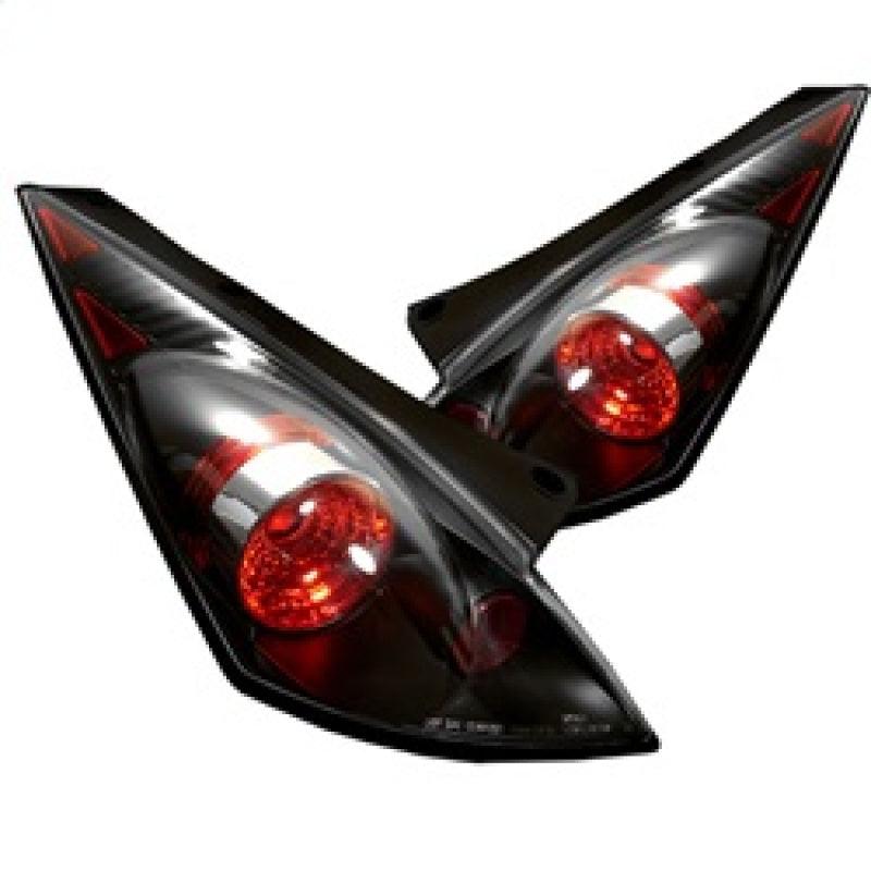 Spyder Nissan 350Z 03-05 Euro Style Tail Lights Black ALT-YD-N350Z02-BK - Corvette Realm