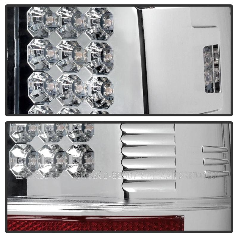 Spyder Ford Super Duty 08-15 LED Tail Lights Chrome ALT-YD-FS07-LED-C - Corvette Realm