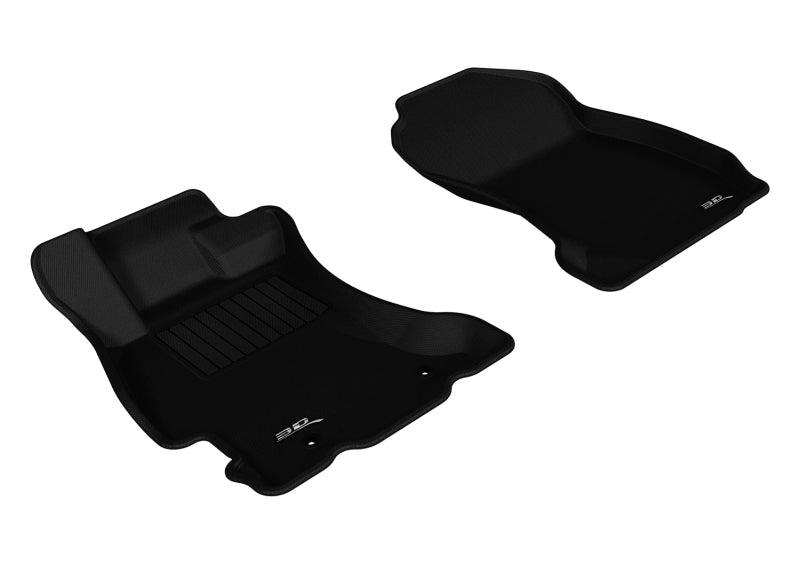 3D MAXpider 2014-2018 Subaru Forester Kagu 1st Row Floormat - Black - Corvette Realm