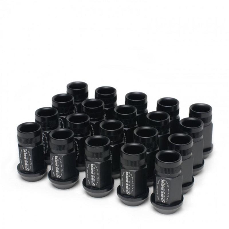 Skunk2 12 x 1.5 Forged Lug Nut Set (Black Series) (20 Pcs.) - Corvette Realm