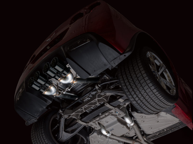 AWE Tuning 05-07 C6 Chevrolet Corvette 6.0L Track Edition Axleback Exhaust w/ Diamond Black Tips