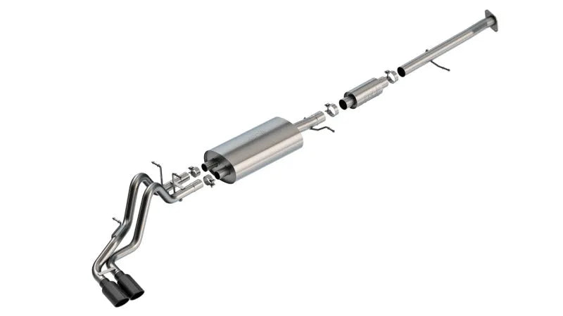 Borla 23-25 Chevrolet Colorado / 23-25 GMC Canyon S-Type Catback Exhaust w/Black Chrome Tips