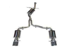 AWE Tuning Audi B8 A4 Touring Edition Exhaust - Quad Tip Polished Silver Tips - Does Not Fit Cabrio - Corvette Realm