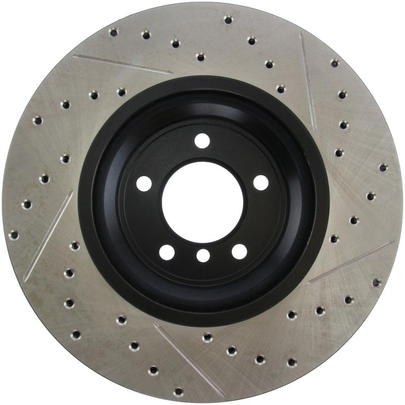 StopTech 07-09 BMW 335 (E90/E92/E93) Slotted & Drilled Right Front Rotor - Corvette Realm