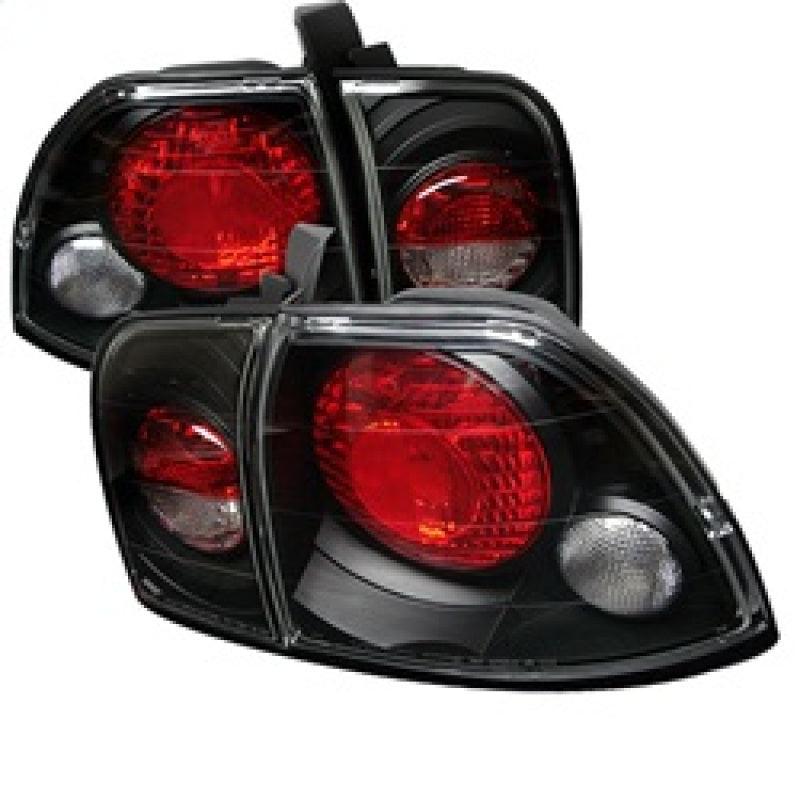 Spyder Honda Accord 96-97 Euro Style Tail Lights Black ALT-YD-HA96-BK - Corvette Realm