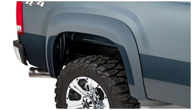 Bushwacker 07-13 GMC Sierra 1500 Fleetside Extend-A-Fender Style Flares 4pc 78.7/97.6in Bed - Black - Corvette Realm