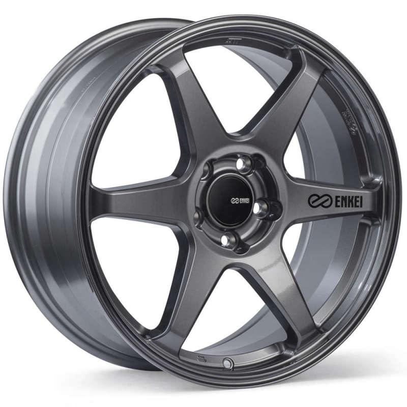 Enkei T6R 18x8.5 45mm Offset 5x100 Bolt Pattern 72.6 Bore Gloss Gunmetal Wheel - Corvette Realm