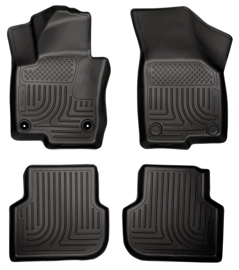 Husky Liners 2011 Volkswagen Jetta (Sedan) WeatherBeater Combo Black Floor Liners - Corvette Realm