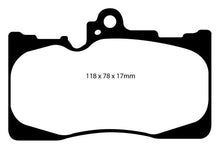 Load image into Gallery viewer, EBC 07-08 Lexus GS350 3.5 RWD Yellowstuff Front Brake Pads - Corvette Realm