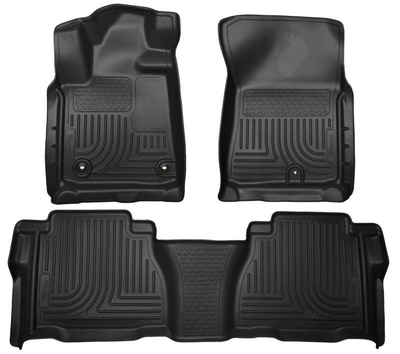 Husky Liners 12-13 Toyota Tundra Weatherbeater Black Front & 2nd Seat Floor Liners - Corvette Realm