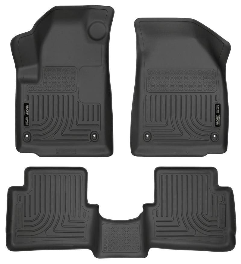 Husky Liners 2013 Dodge Dart WeatherBeater Black Front & 2nd Seat Floor Liners - Corvette Realm