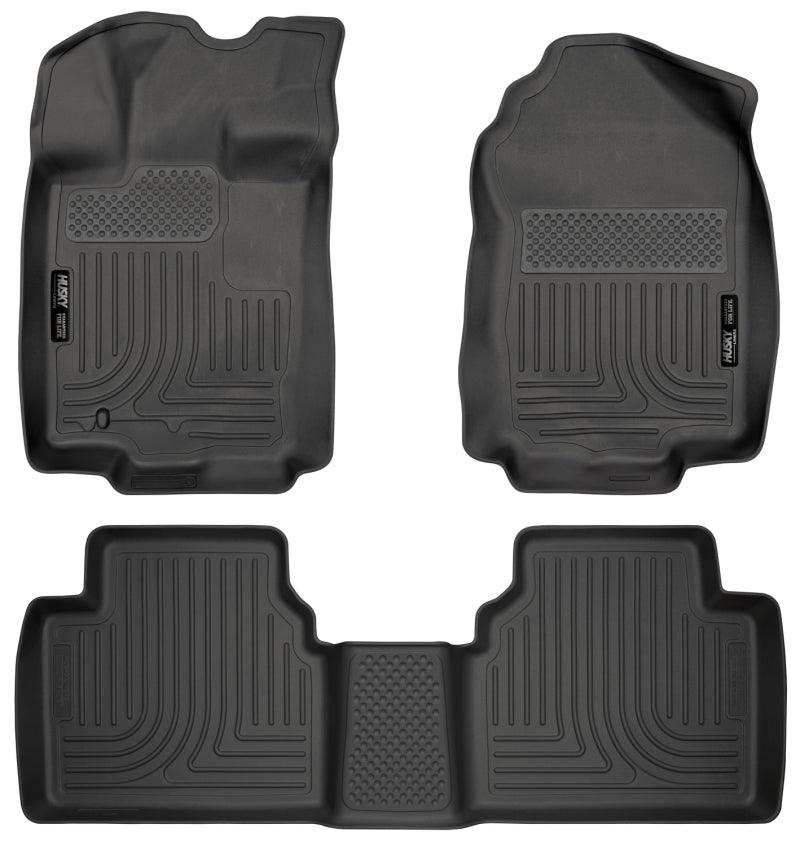 Husky Liners 10-12 Ford Fusion/Lincoln MKZ (FWD) WeatherBeater Combo Black Floor Liners - Corvette Realm