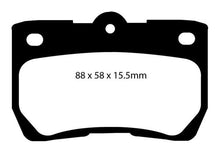 Load image into Gallery viewer, EBC 06-07 Lexus GS300 3.0 Yellowstuff Rear Brake Pads - Corvette Realm