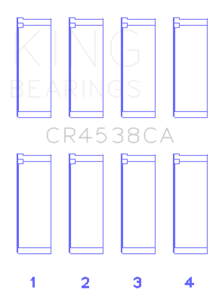 King Mini Cooper S/Cooper S Conv/Works W11B16A Rod Bearing Set - Size +0.25mm