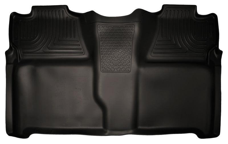 Husky Liners 07-13 Chevy Silverado 1500/2500HD Crew Cab PU Weatherbeater Black 2nd Seat Floor Liner - Corvette Realm