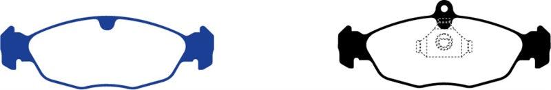 EBC 97-99 Aston Martin DB7 3.2 Supercharged Redstuff Rear Brake Pads - Corvette Realm