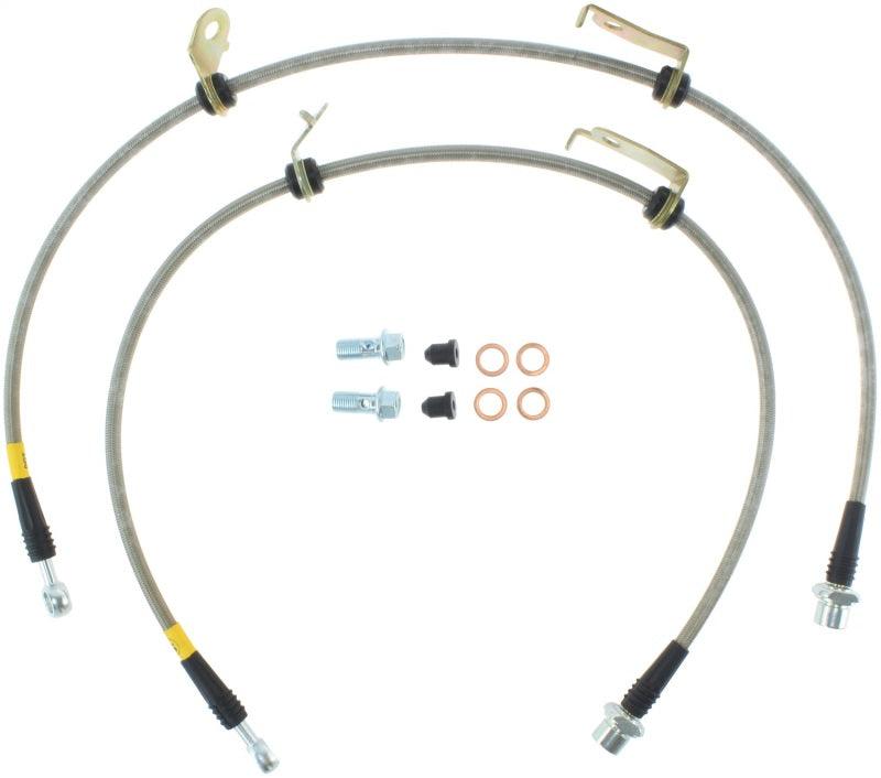 StopTech 11-17 Lexus CT200h Stainless Steel Front Brake Lines - Corvette Realm