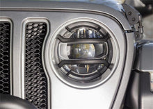 Load image into Gallery viewer, Rugged Ridge 18-20 Jeep Wrangler JL / 2020 Jeep Gladiator JT Black Elite Headlight Guards Black - Corvette Realm