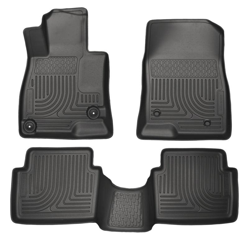 Husky Liners WeatherBeater 14 Mazda 3 Hatch&Sedan Front & Second Row Black Floor Liners - Corvette Realm