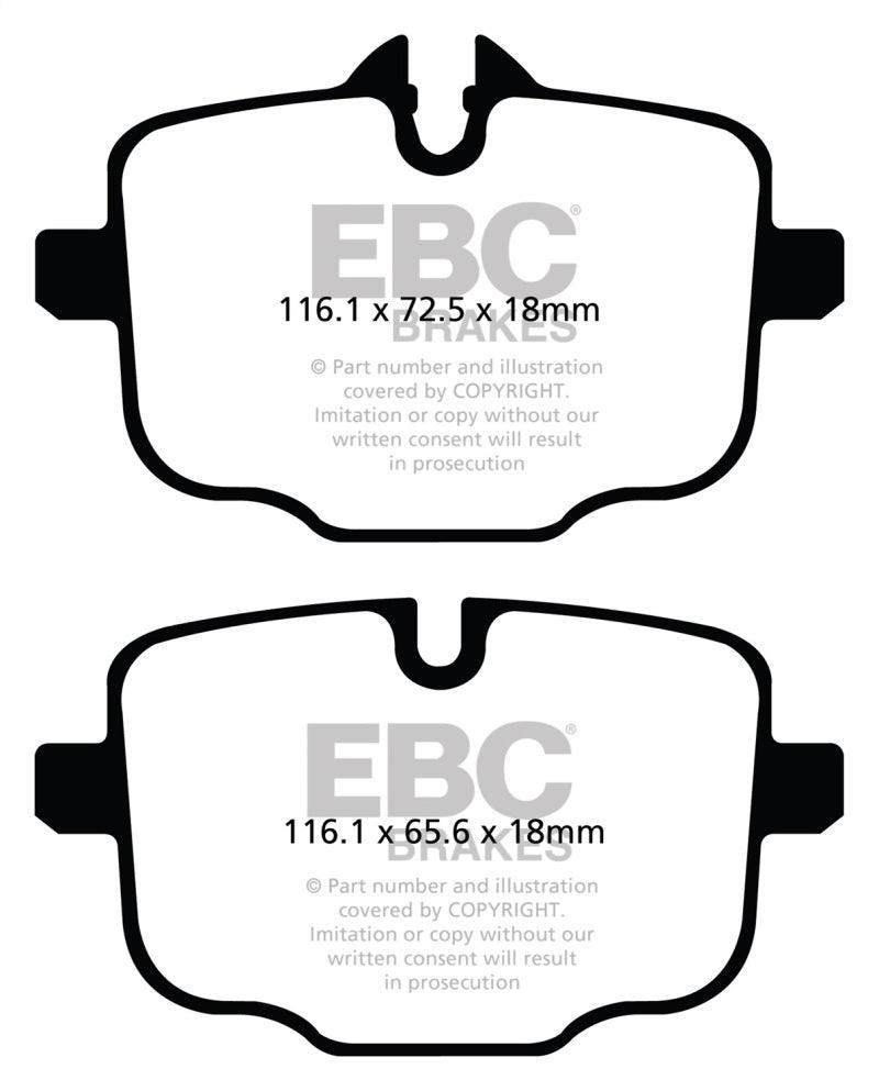 EBC 2021+ BMW M3/M4 3.0TT (G80/G82/G83) Yellowstuff Rear Brake Pads - Corvette Realm
