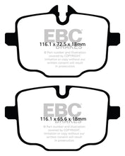 Load image into Gallery viewer, EBC 2021+ BMW M3/M4 3.0TT (G80/G82/G83) Yellowstuff Rear Brake Pads - Corvette Realm