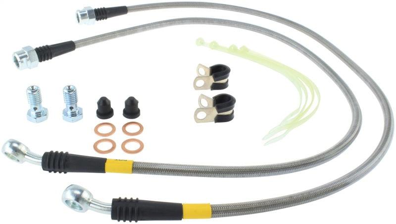 StopTech 02-05 Avalanche / 99-05 Silverado 1500 2WD/4WD Stainless Steel Front Brake Lines - Corvette Realm