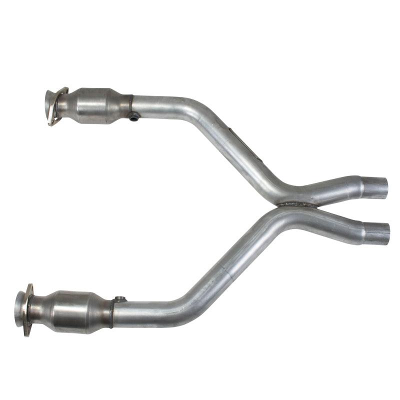 BBK 11-14 Mustang 3.7 V6 Short Mid X Pipe With Catalytic Converters 2-1/2 For BBK Long Tube Headers - Corvette Realm