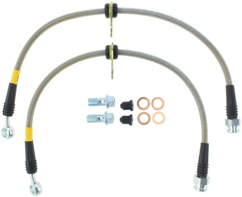 StopTech 97-01 Honda Prelude Stainless Steel Front Brake Lines - Corvette Realm