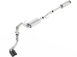 Borla 15-20 F-150 2.7L/ 3.5L EcoBoost/ 5.0L V8 4in. Tip Side Exit S-type Exhaust Black Chrome