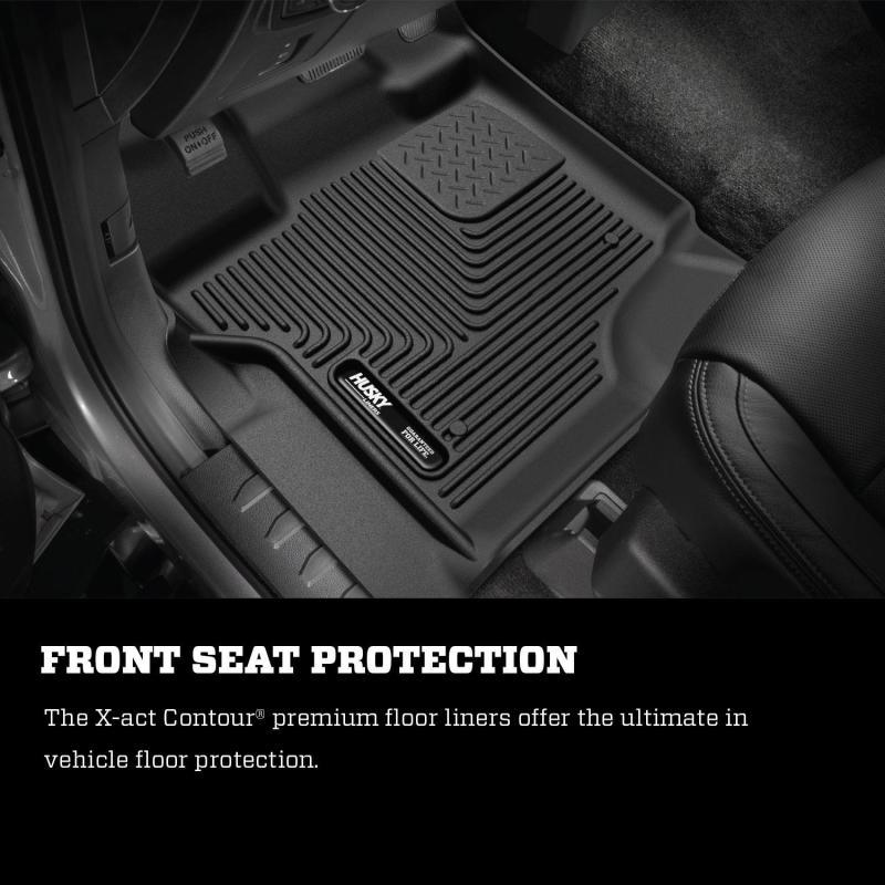 Husky Liners 09-14 Ford F-150 SuperCab X-Act Contour Black 2nd Seat Floor Liner (Full Coverage) - Corvette Realm