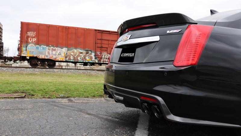 Corsa 2016 Cadillac CTS V 6.2L V8 2.75in Polished Xtreme Axle-Back Exhaust - Corvette Realm