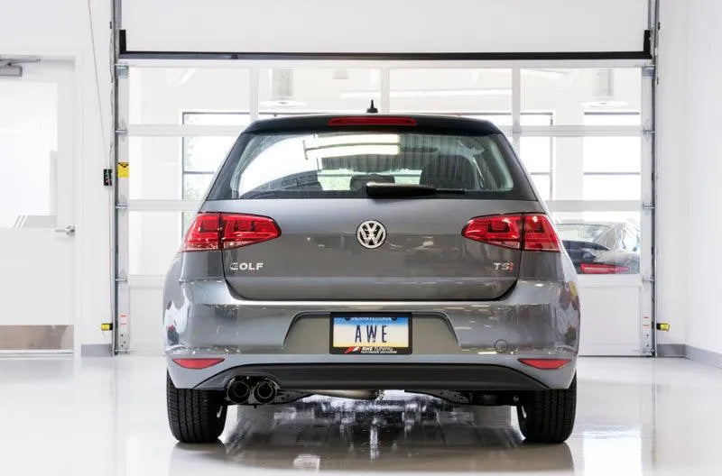 AWE Tuning VW MK7 Golf 1.8T Track Edition Exhaust w/Diamond Black Tips (90mm) - Corvette Realm