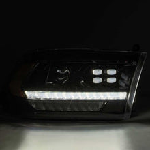 Load image into Gallery viewer, AlphaRex 09-18 Dodge Ram 2500 LUXX LED Proj Headlights Plank Style Black w/Activ Light/DRL - Corvette Realm