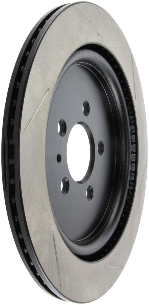 StopTech Premium High Carbon 13-14 Ford Mustang/Shelby GT500 Right Rear Disc Slotted Brake Rotor - Corvette Realm