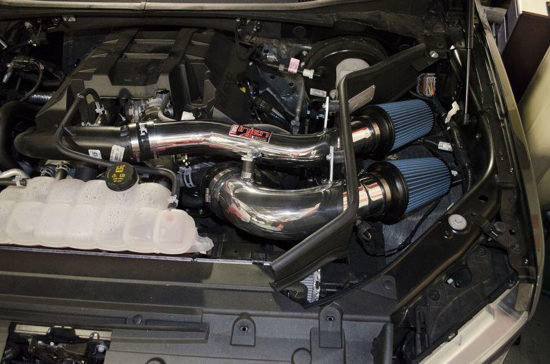 Injen 2015+ Ford F-150 V6 2.7L/3.5L EcoBoost Wrinkle Black Short Ram Intake (Includes Heat Shield) - Corvette Realm