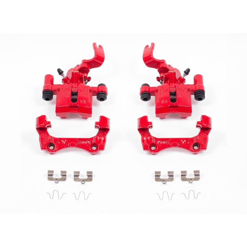 Power Stop 94-97 Mazda Miata Rear Red Calipers w/Brackets - Pair - Corvette Realm