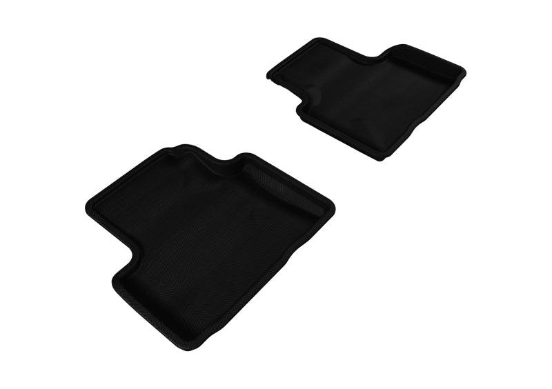 3D MAXpider 2007-2015 Infiniti Q40/G35/37 Kagu 2nd Row Floormats - Black - Corvette Realm