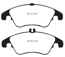 Load image into Gallery viewer, EBC 12+ Mercedes-Benz C250 Coupe 1.8 Turbo Sport Edition Redstuff Front Brake Pads - Corvette Realm