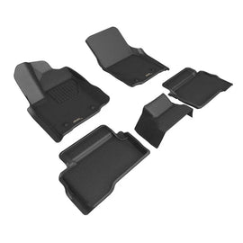3D Maxpider 2024 Toyota Tacoma Double Cab Kagu Floor Mats Black R1 R2