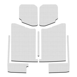DEI 20-22 Jeep Gladiator JT 4-Door Boom Mat Complete Headliner Kit - 7 Piece - White - Corvette Realm