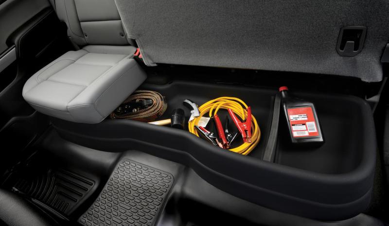 Husky Liners 14-21 Toyota Tundra Double Cab Under Seat Storage Box (w/o Factory Subwoofer) - Corvette Realm