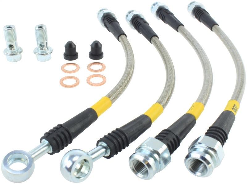 StopTech 07-13 Acura MDX Rear SS Brake Lines - Corvette Realm