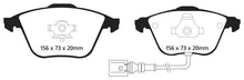 Load image into Gallery viewer, EBC 08-11 Volkswagen CC 3.6 Yellowstuff Front Brake Pads - Corvette Realm