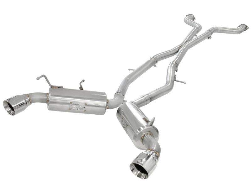 aFe Takeda 2.5inch SS Exhaust Cat-Back 09-13 Nissan 370Z V6 3.7L Polished Tips - Corvette Realm