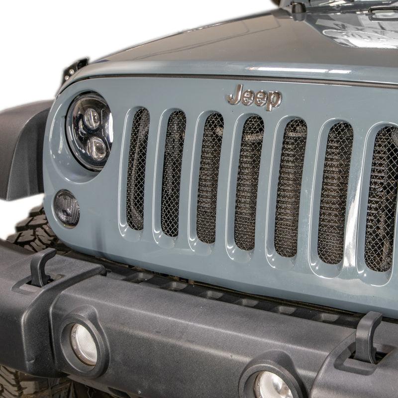 DV8 Offroad 2007-2018 Jeep JK Black Mesh Grille - Corvette Realm